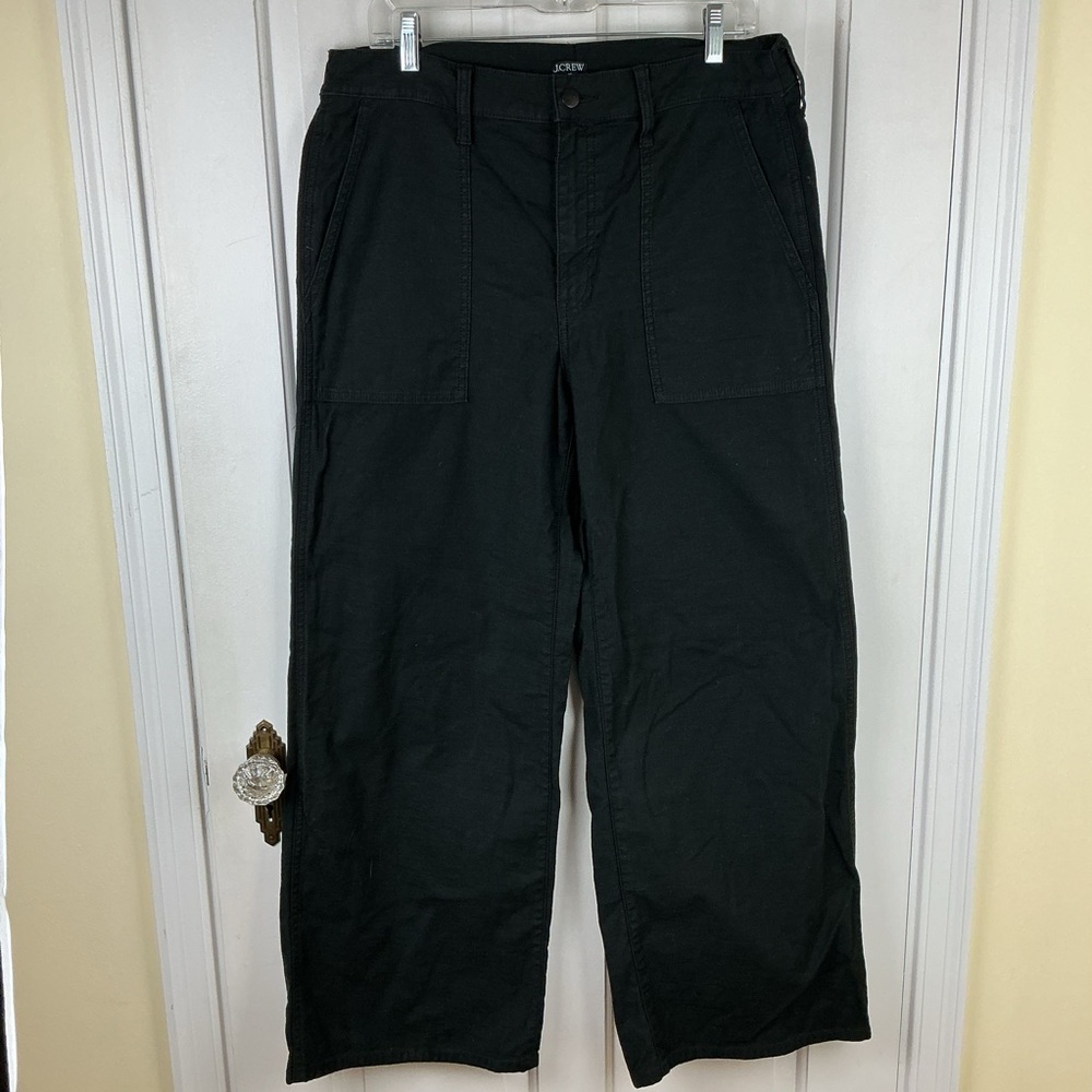 J.Crew Camp pocket wide leg pants black NWOT